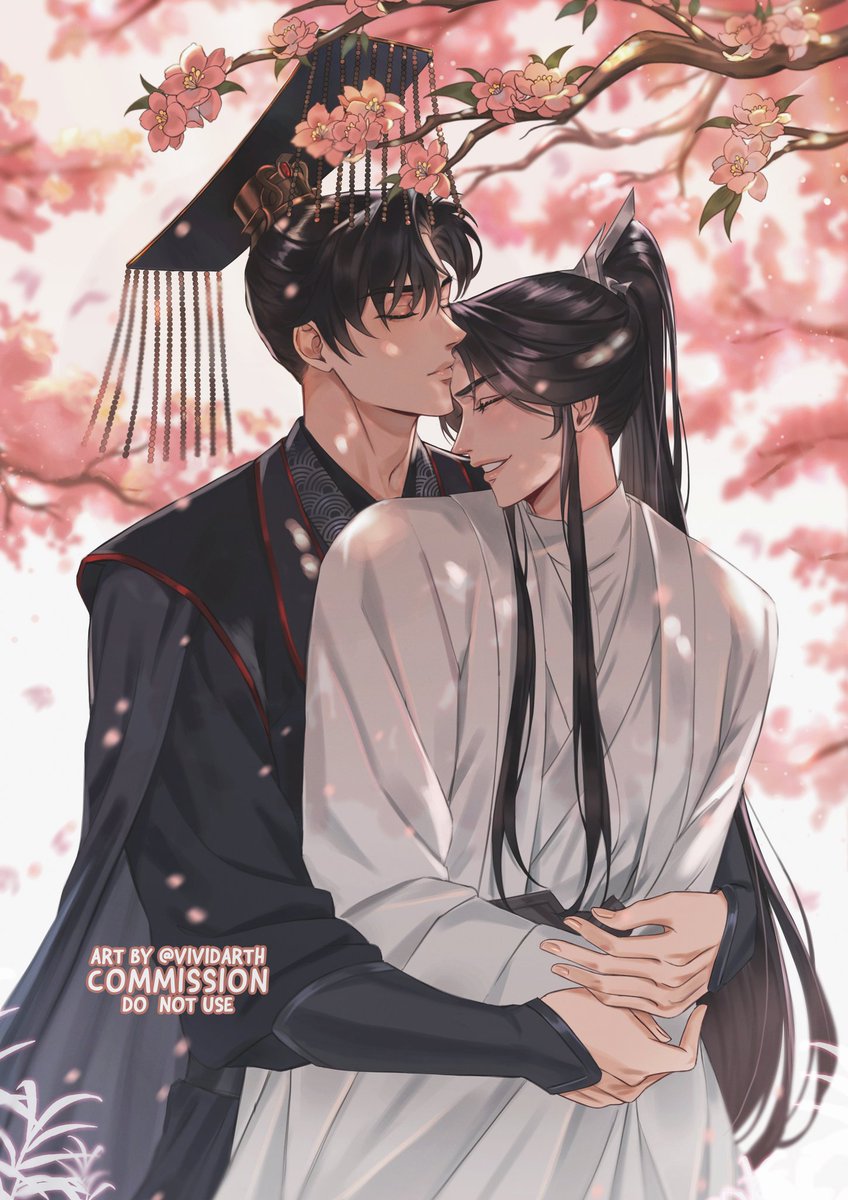 Comm for @sugarwanning 🌸 They are so cute 🥺 #2ha #二哈和他的白猫师尊 #ranwan