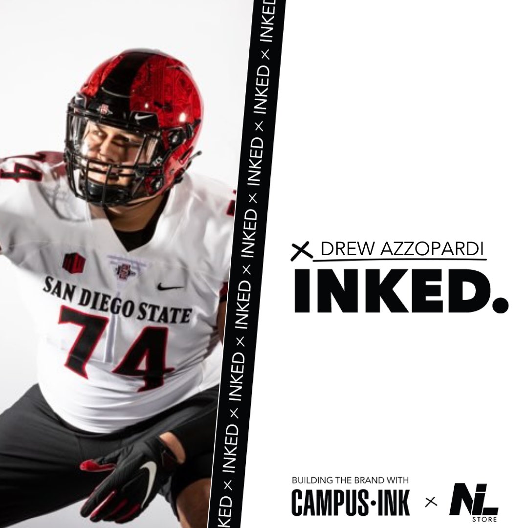 SDSUNILStore's tweet photo. Drew Azzopardi of @AztecFB is building the brand with the NIL Store family! 

Stay tuned for his officially licensed merch coming soon! https://t.co/LYDDlaiNZi