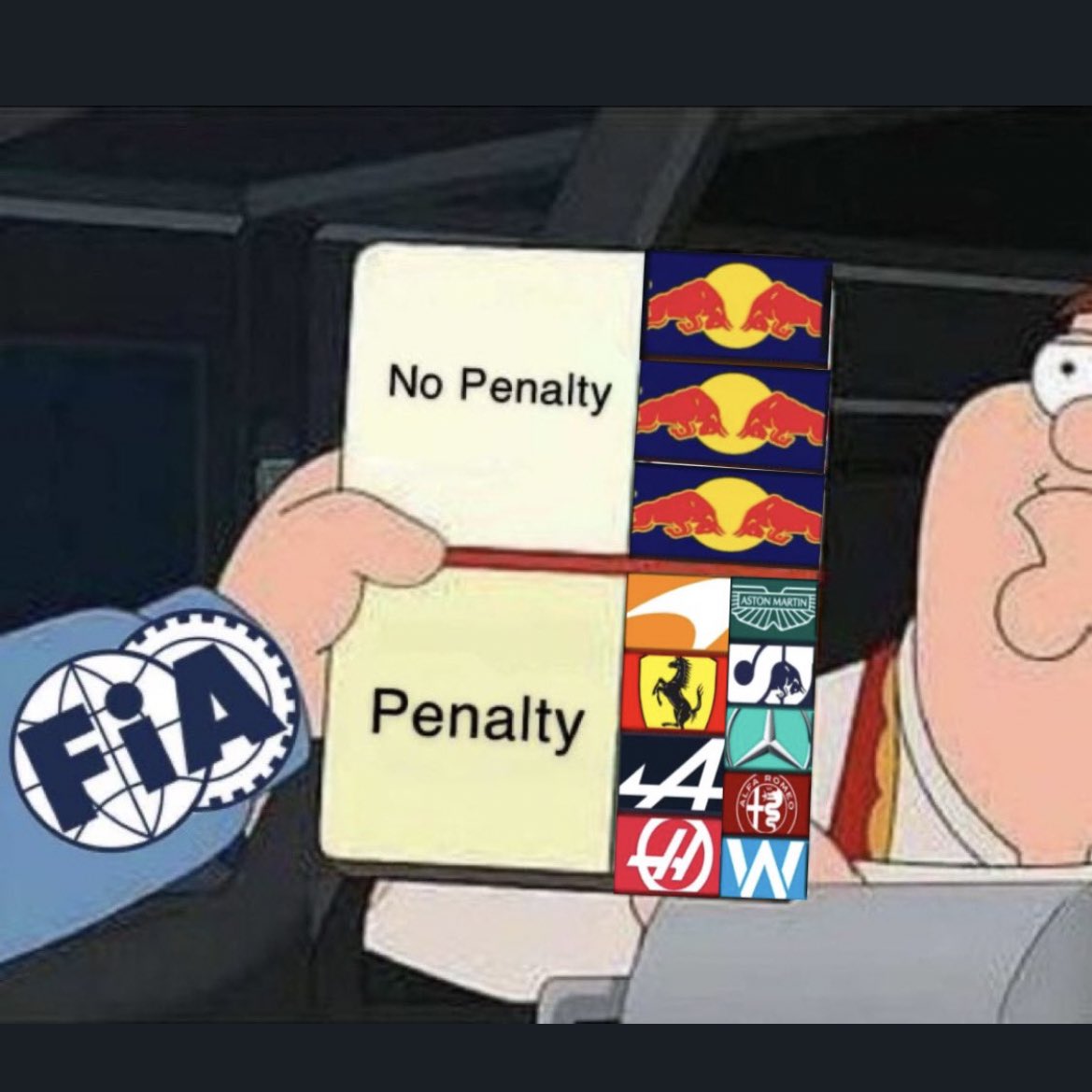 hamburgerh0tdog's tweet photo. @fia So this again, right FIA? #f1xed https://t.co/2znZ5pHbXY