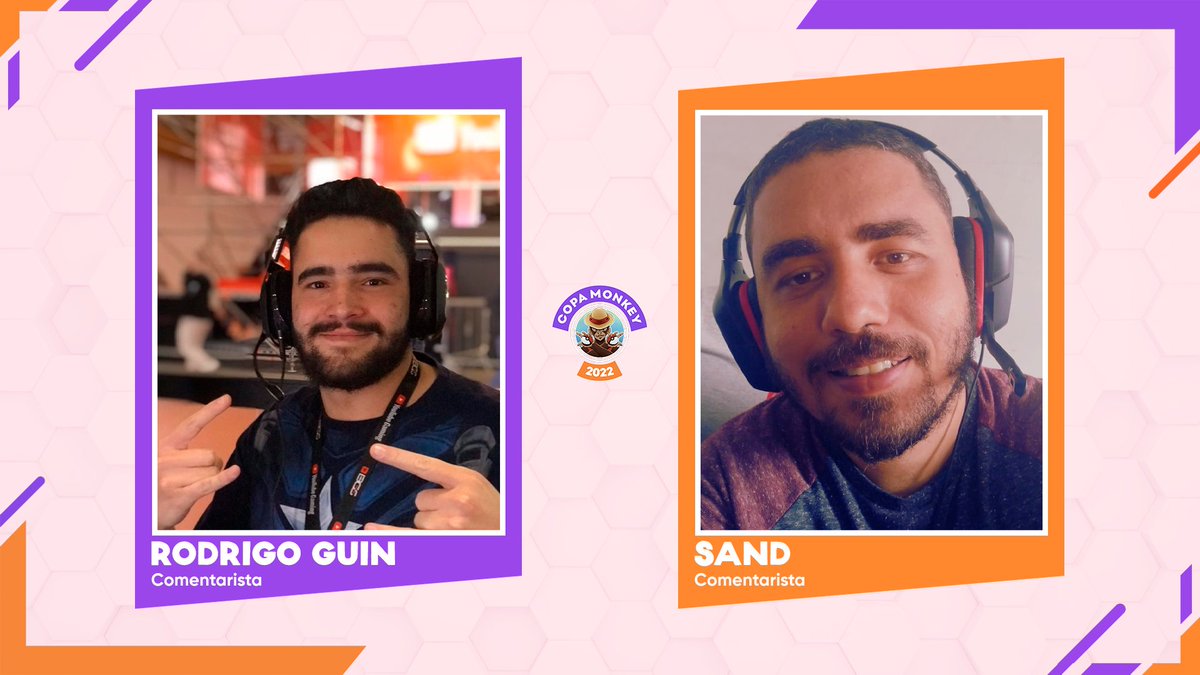 E essa dupla aqui? Chega a tremer o chão com os comentários que esses lindos vão lançar na #CopaMonkey! 🤩

<a href="/Rodrigo_guiN/">Rodrigo ''Guin'' Mantovani 🤓🌟</a> ➡️ Comentarista
<a href="/Sandtv_/">Filipe Senna - 🏳️‍🌈 Sañd</a> ➡️ Comentarista

#PokemonUNITE
