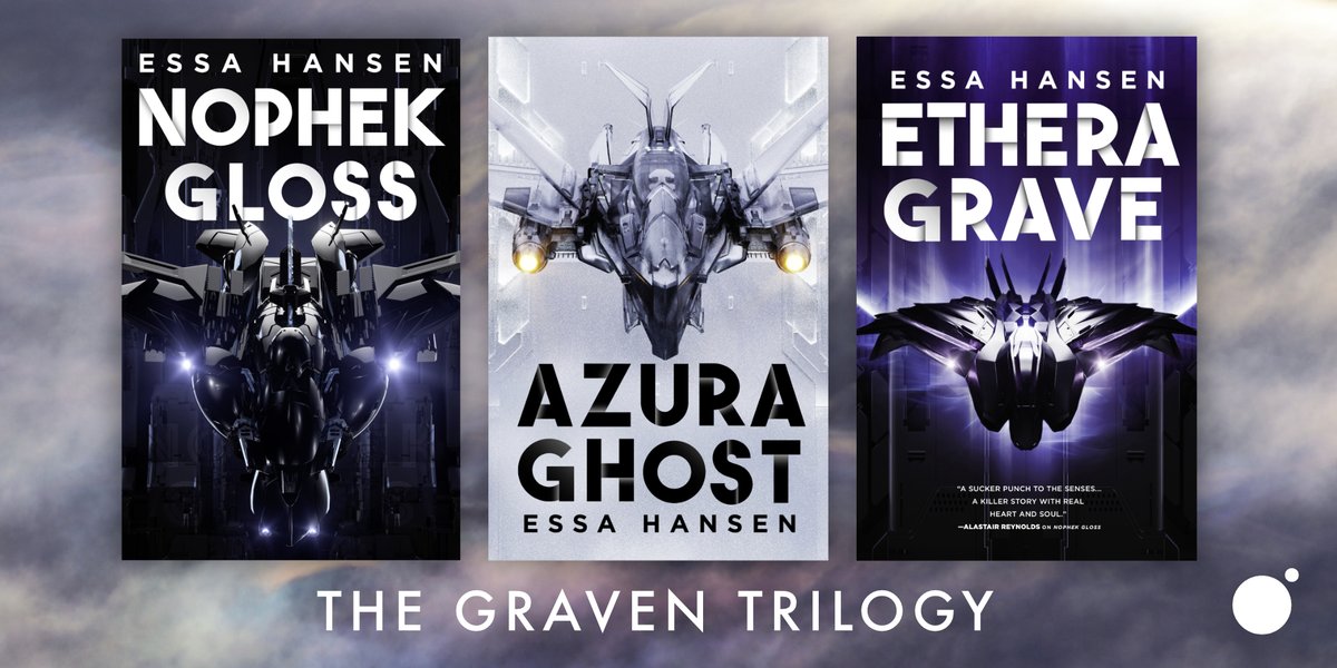 The Graven trilogy from @orbitbooks ✨Pinned info thread✨ Space Opera / Science Fantasy / Metaphysical SF #Orbit20 #TheGraven #NophekGloss #AzuraGhost #EtheraGrave