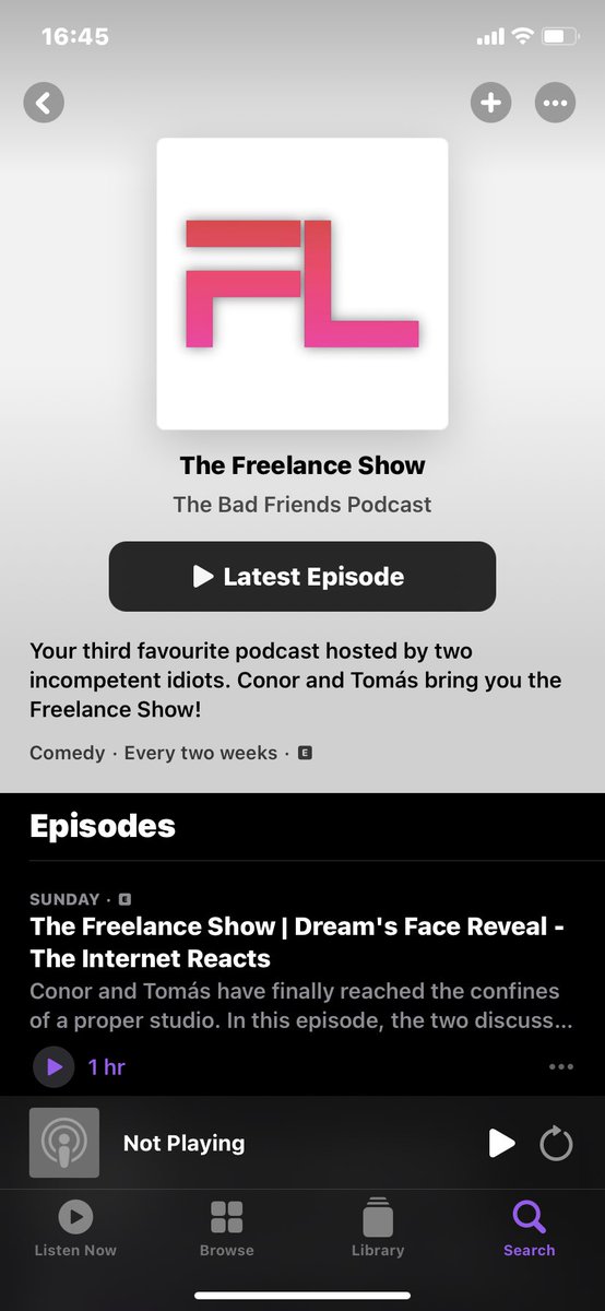 Freelance_Show_'s tweet photo. for those looking for other places to get their Freelance fix, we're also available on Spotify and Apple Podcasts :) https://t.co/4EQjGutJ9S