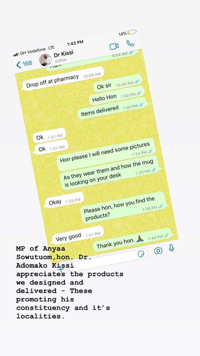 utamaafrica's tweet photo. We just delivered to the hon. Dr. Adomako Kissi(MP),the products promoting the Sowutuom constituency and it’s localities. 

Here is what he has to say about the what we delivered. 

On behalf of the UTAMA team, we say we grateful for the opportunity to  manifest this idea 💡 https://t.co/DSvURottNt