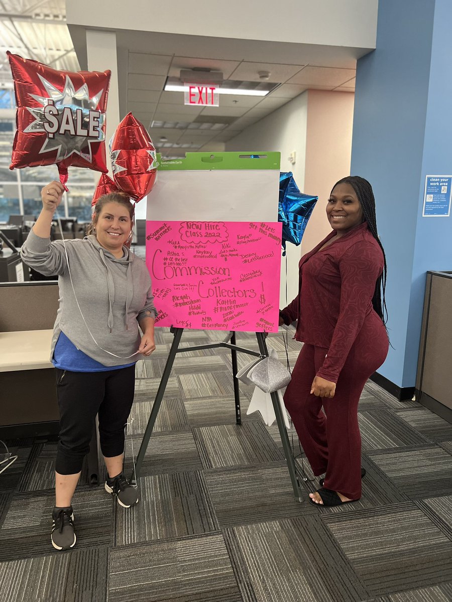 OctaviaBM1's tweet photo. Hey hey hey 👋🏽!! Just a little recap of last week for Customer Service Week 🥳COMMISSION COLLECTORS 🤑 in there pjs as well as the sale of the day !! 👏🏽 #Winas1Fam #LifeAtAtt https://t.co/crJmOezhxM