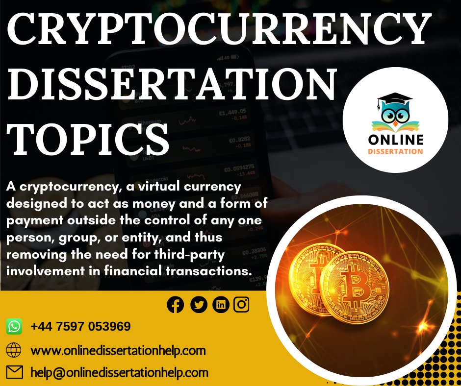 Dissertation003's tweet image. Be confident! Because you choose our
Cryptocurrency Dissertation Topics!
Order Now.
#cryptocurrencydissrrtationtopics #cryptocurrencydissrrtationtopicshelp #onlinedissertationassignmenthelp #onlineassignmenthelp
#onlinedissertationhelp