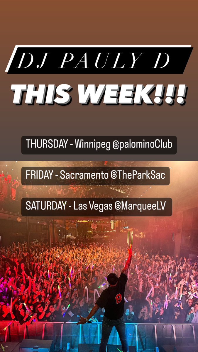 DJPaulyD's tweet photo. Who’s Coming??!! https://t.co/B5JK6VmUMG