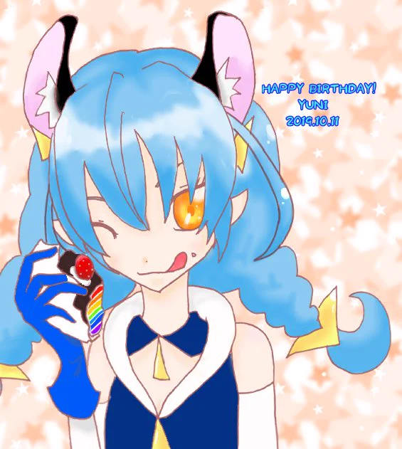 今年の誕生日イラストは3年前に描いたやつをリメイクしてみた!デジタル初挑戦したイラストなんだけど…今見ると恥ずかしい…('-ω-`)いやでもこれだけ成長したってことで良し!!!!笑せっかくなので2枚並べておこう 