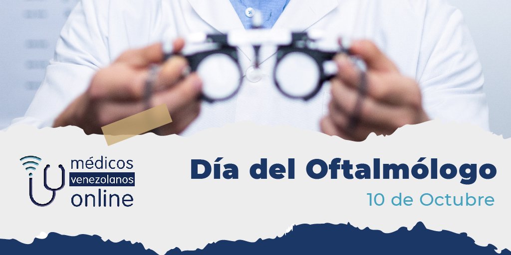 #Hoy 10 de octubre se celebra en el país el Día del #Oftalmólogo.

Feliz día a todos los oftalmólogos 👓😁🤗