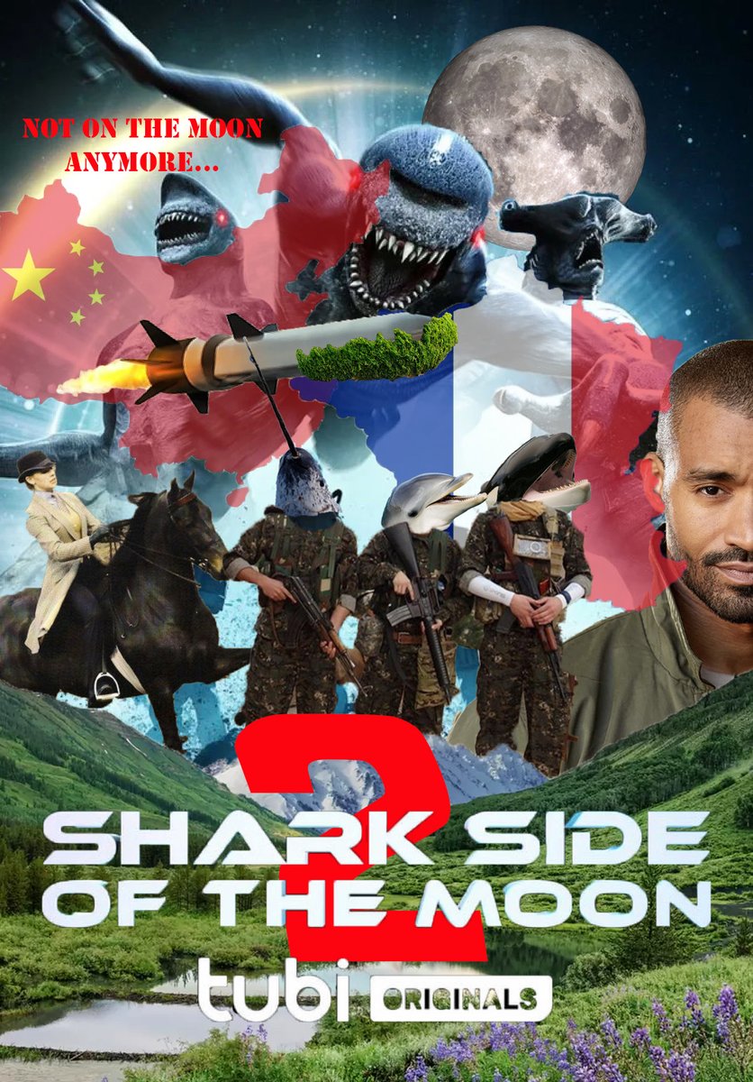 part2_pod's tweet photo. I think @Tubi knew exactly what they were doing when they made #SharkSideoftheMoon one of their Originals but they'll be crazy if they don't pick up our pitch for a possible sequel... https://t.co/eSZWAzJZx2 #part2 #sequel #podcast #badphotoshop https://t.co/Pww4sFsNNt