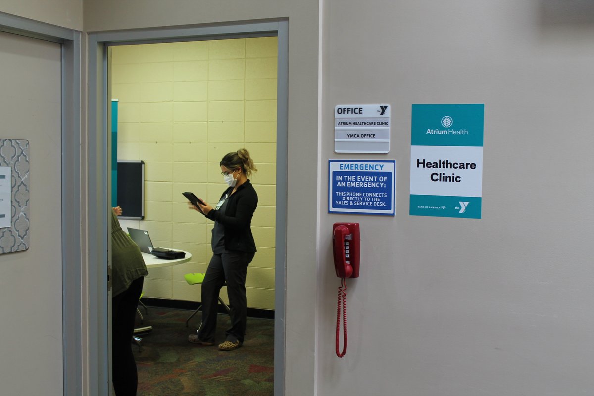 Atrium Health recently opened a community-based virtual care clinic at the Simmons YMCA, part of the #MeaningfulMedicine program. <a href="/AtriumHealth/">Atrium Health</a>, <a href="/YMCACharlotte/">YMCA Charlotte</a> and <a href="/BankofAmerica/">Bank of America</a> are working to ensure that there is access to convenient, supportive and quality care #ForAll.