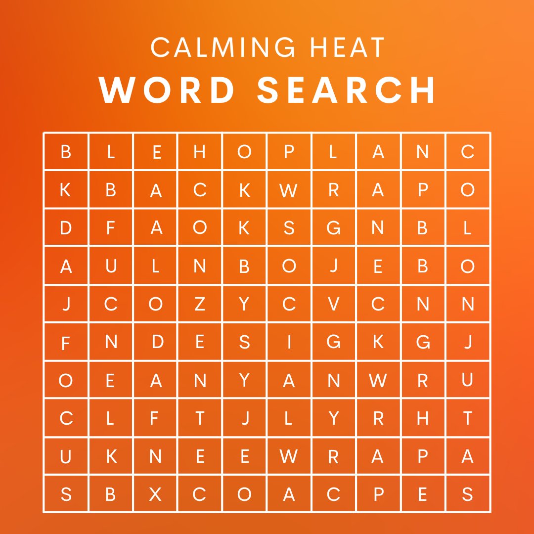 Which Calming Heat product did you find first in the word search? 🔍 

#CalmingHeat