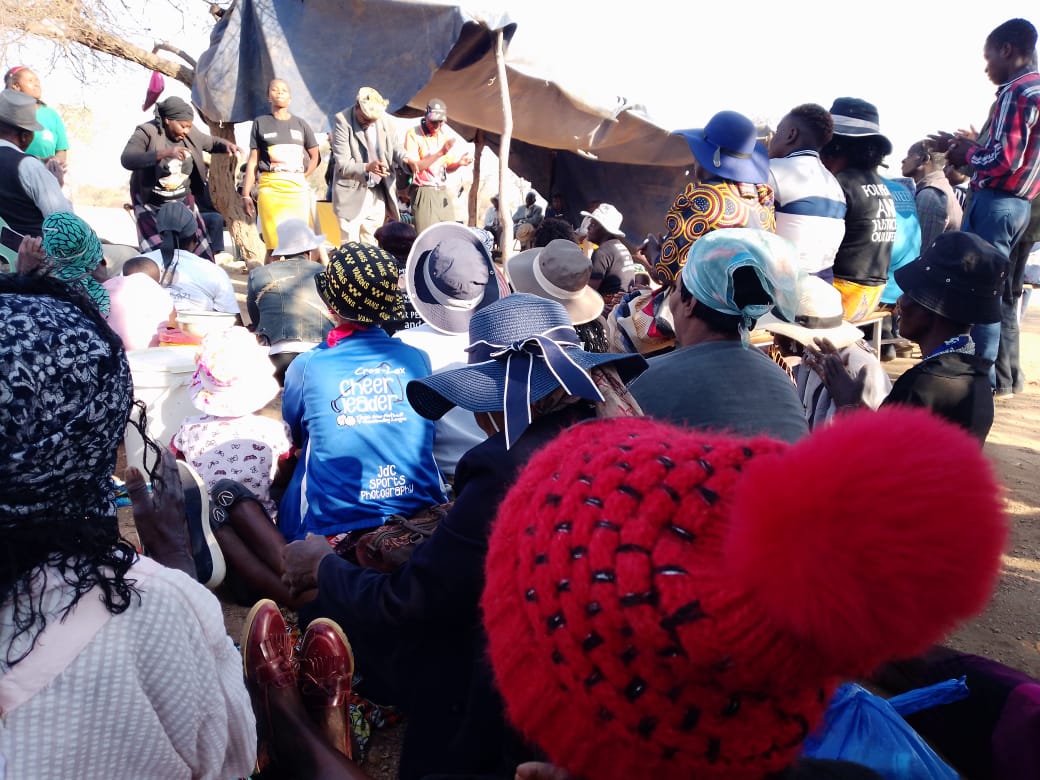 MRP in Mt South Kafusi. We know that ZanuPF want to kill our President Mqondisi Moyo but that can't stop us from fighting Shona monopoly capital rule system. We will continue mobilizing our people and removing fear from them. We can't be defeated by ZanuPF  criminal organization