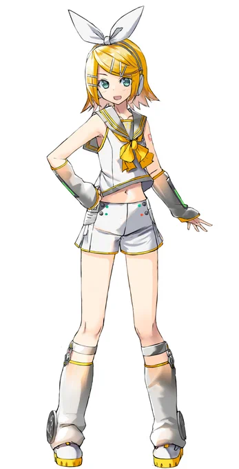 V4リンちゃん。以前と比べてちょっと頭身があがったので大人っぽく?なったかもしれない 
