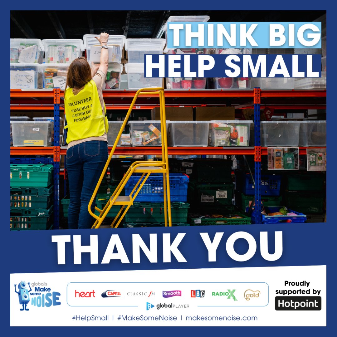 makenoise's tweet photo. Your generosity will make a huge difference to over 100 vital small charities across the UK 👏

Here's a few people that want to thank you for your incredible support... 💙

#MakeSomeNoise #HelpSmall https://t.co/Xrtkh6MBdT