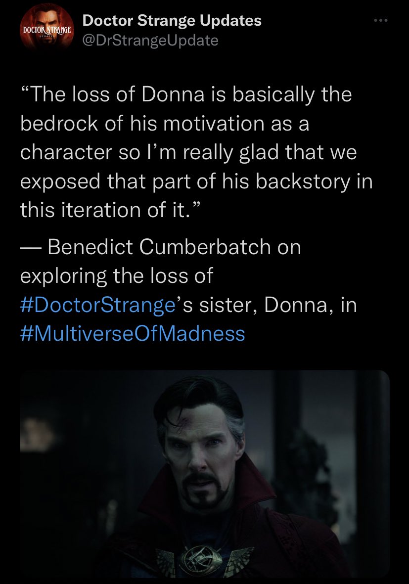 DrStrangeUpdate tweet picture