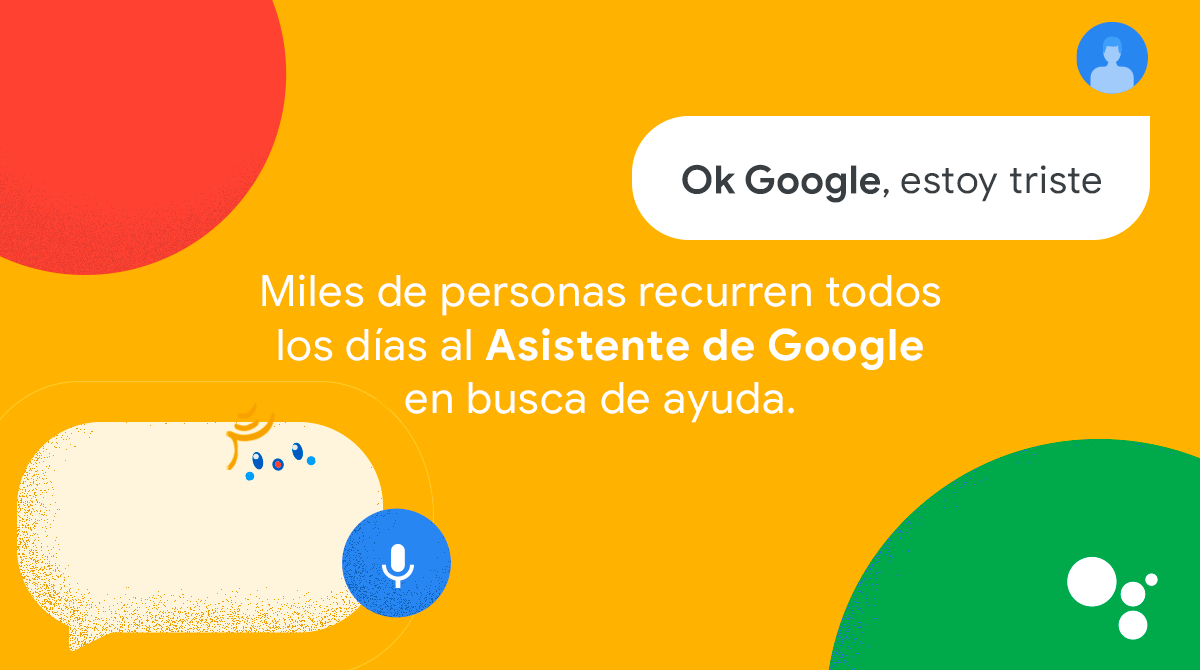 googleespanol's tweet photo. Desde 2019 se ha duplicado el número de personas que le dicen al Asistente que se sienten solas o tristes 

Ahora el asistente brindará mejores respuestas validadas por terapeutas a las consultas sobre bienestar emocional. Más: https://t.co/Xc3fRlgDzp
#DiaMundialSaludMental ❤️‍🩹 https://t.co/9OR3k3Y4pn