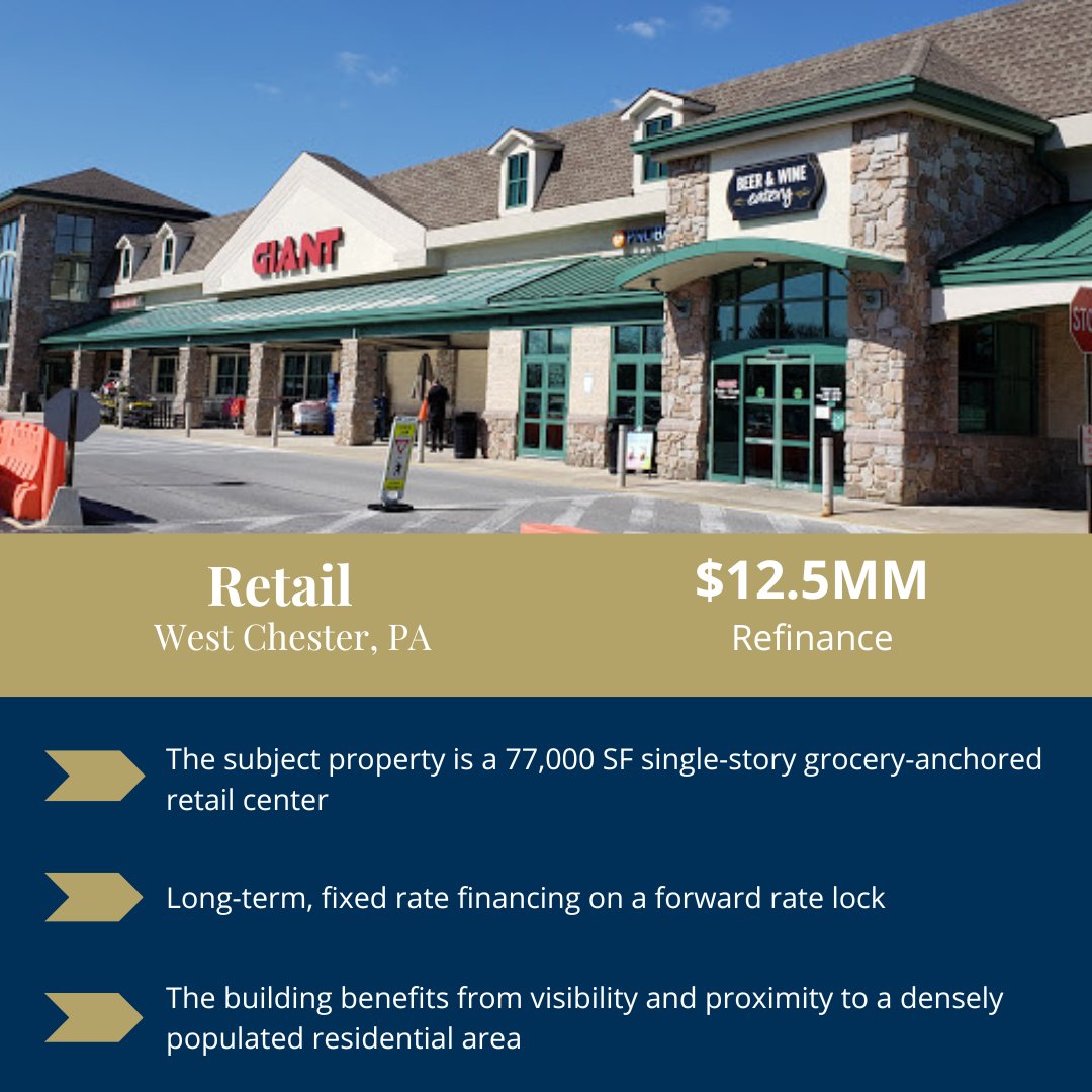 Largocapital's tweet image. Neal Colligan, Principal at Largo Capital, Arranged $12.5MM for a Retail Center Refinance.
#cre #retailfinancing