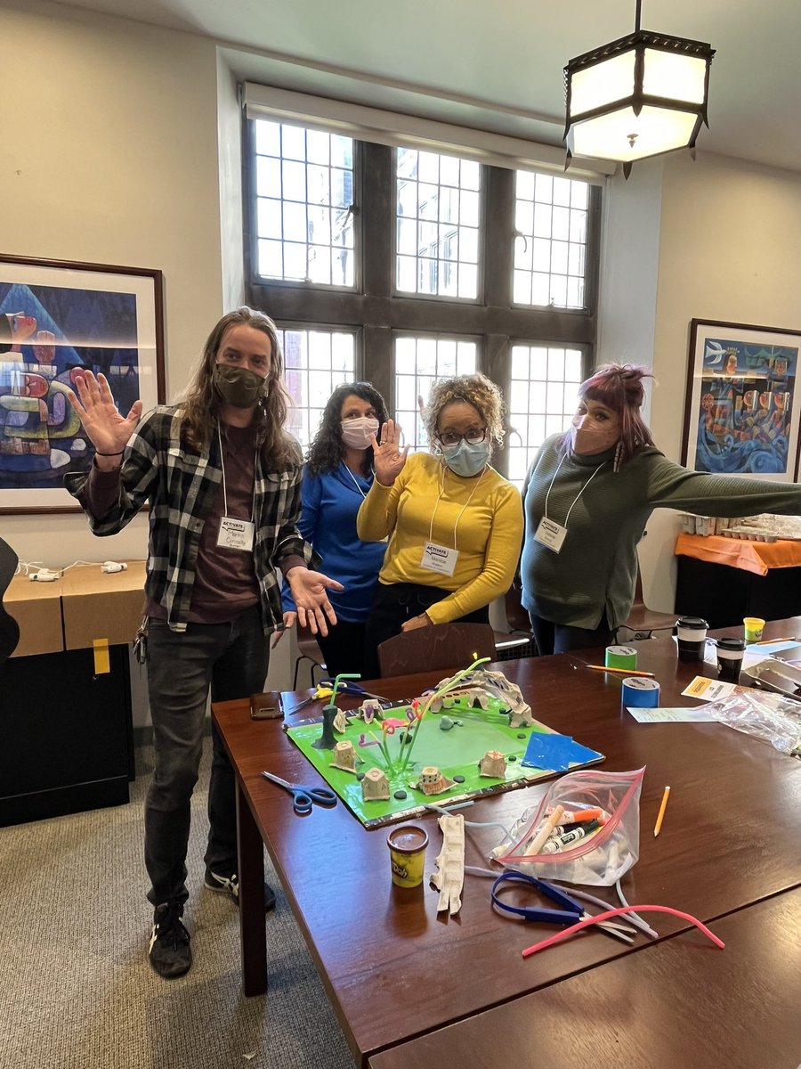ArtsEdCollab's tweet photo. Building equitable utopian dioramas with @assemblepgh! Let’s make education work for ALL learners. #ACTIVATEArtsLearning #ArtsEd https://t.co/8olfDT0H4T
