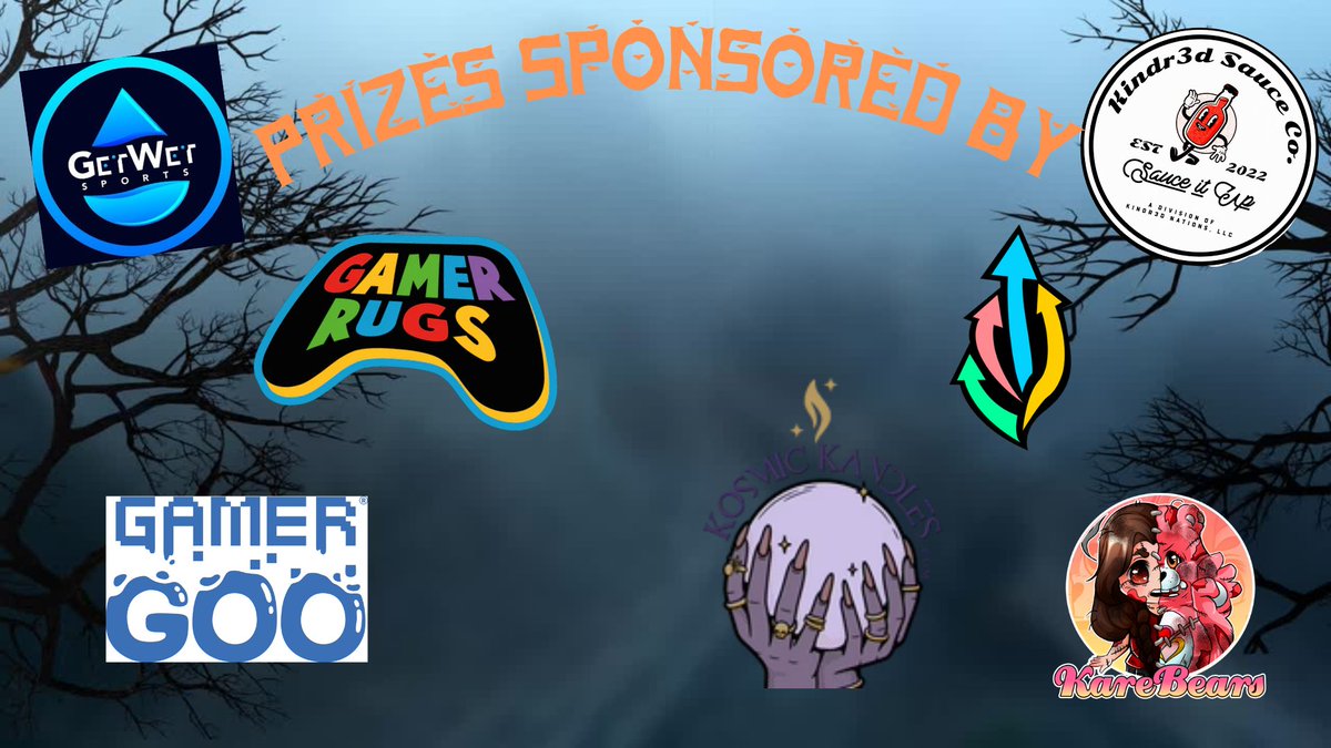 karebearxp's tweet photo. Amazing sponsors for our  Halloween Costume Contest! If you want to be a sponsor or participant Hit me up &amp; lets talk!! @GamerRugs @GetWetSports @Kindr3dNations @KosmicKandles @NerfCatalyst @DrinkFreshenUp https://t.co/7gGgcplwbX
