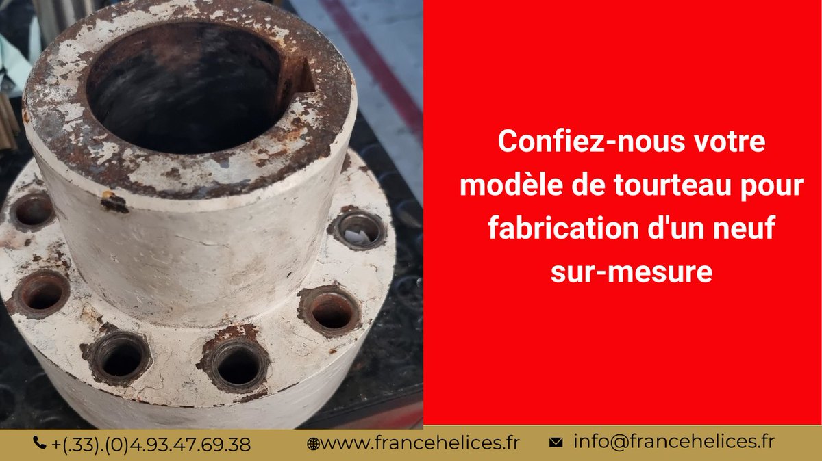 francehelices's tweet photo. Confiez nous votre tourteau modèle pour la fabrication d'un neuf. info@francehelices.fr
#accouplementconique #tourteauconique #tourteaubateau #tourteaupropulsion #tourteauxconiques #accouplementinverseur #arbreportehelice #lignedarbreportehelice #arbrebateau #arbrehelice # https://t.co/VBrUieD0Tx