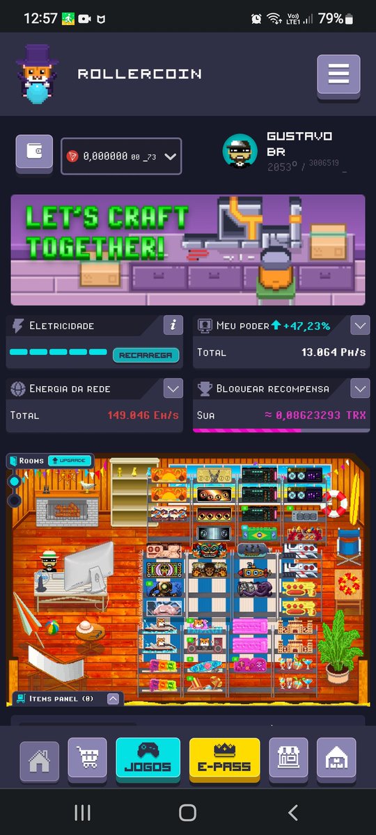 Kisuke_Colina's tweet photo. #RollerCompetition
Faltou pouco para eu conseguir mesclar mais mineradoras. Envio as minhas duas salas com duas atualizações. Poderiam ser 4, mas por muito pouco, serão só duas mesmo. Essa é a versão final. Até o prefeito está torcendo por mim 🤣🤣🤣 https://t.co/CqNWGcr03L