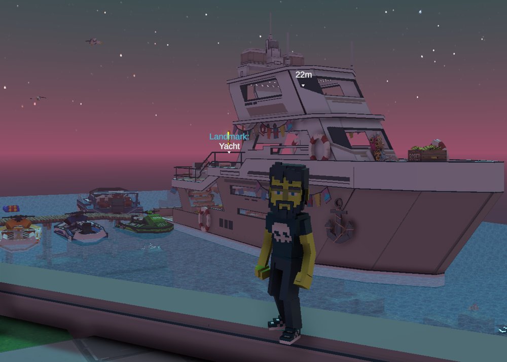 Have you seen the big white yacht in the Sandbox alpha season 3 BAYC land? I've been building this for almost a month. The Jet skis and boats were also crafted by me. Pride for it as one of the landmarks. I welcome your feedback and will improve in the future.
<a href="/CryptoCitiesDev/">CryptoCities Development</a>