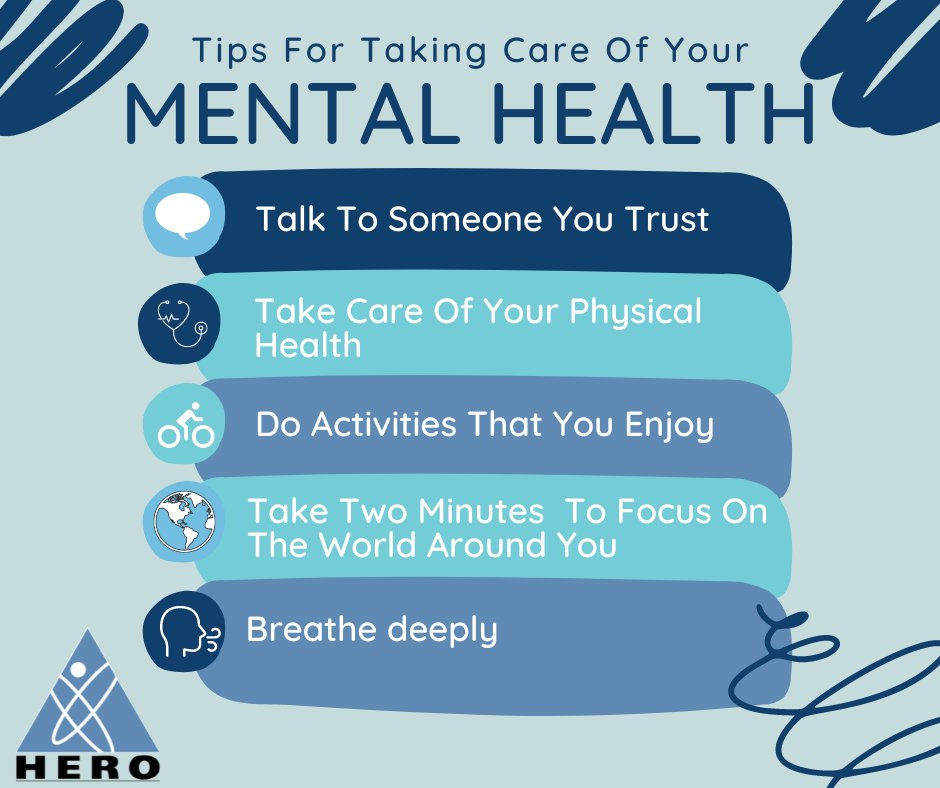 Today HERO celebrates World Mental Health Day – to raise awareness &amp; break stigmas – and help further research in the mental health field. Learn more about #WorldMentalHealthDay here: ow.ly/owXU50L14gc