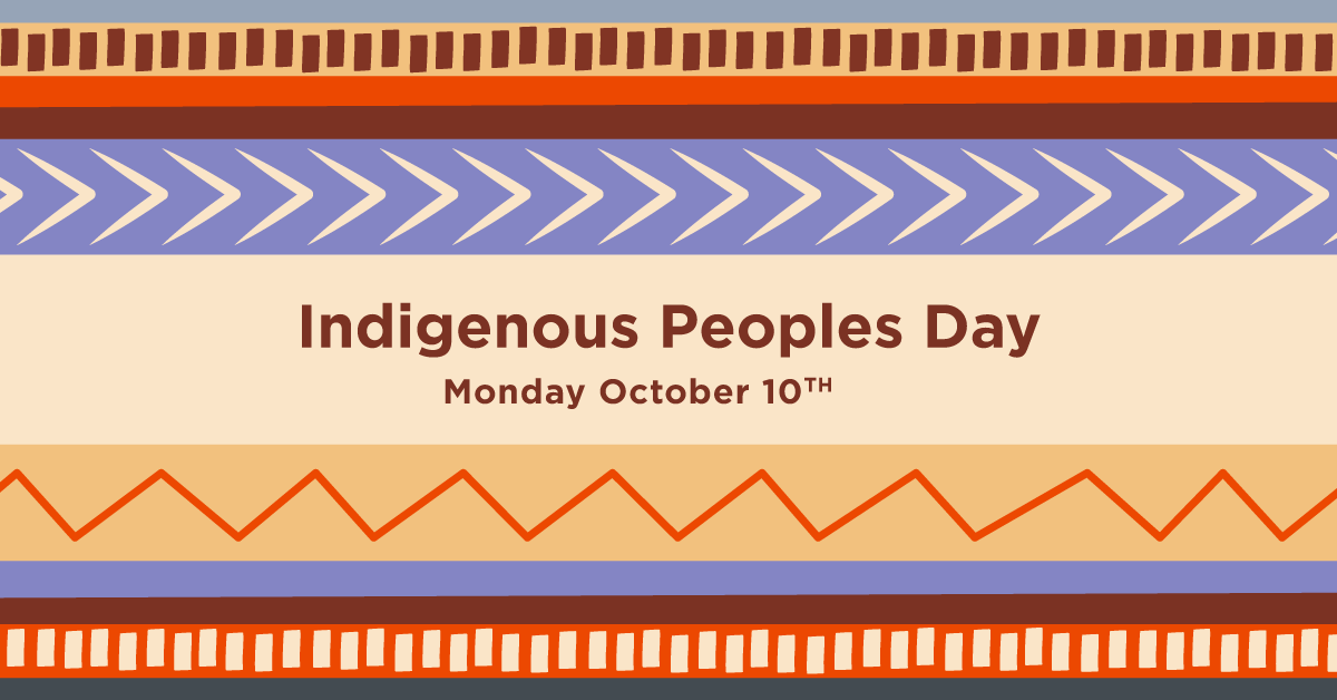 Today is Indigenous Peoples' Day! Today we recognize the resilience, strength, and positive impacts that Indigenous Peoples have made in American society. #IndigenousPeoplesDay