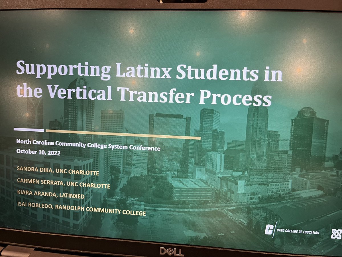 Mark D'Amico (@markmdamico) on Twitter photo Thanks <a href="/LightdelCarmen/">Carmen Serrata, PhD</a> from <a href="/UNCC_HigherEd/">UNC Charlotte Higher Education Programs</a>, <a href="/theisairobledo/">Isai Robledo, Ph.D.</a> from <a href="/RandolphCC/">Randolph CC</a>, and Kiara Aranda from <a href="/LatinxEducation/">LatinxEd</a> for sharing Latinx Vertical Transfer experiences at <a href="/NCCommColleges/">North Carolina Community Colleges</a> conference. #TransferMatters <a href="/BelkEndowment/">The John M. Belk Endowment</a> <a href="/CLT_COED/">UNC Charlotte Cato College of Education</a> Thanks <a href="/LightdelCarmen/">Carmen Serrata, PhD</a> from <a href="/UNCC_HigherEd/">UNC Charlotte Higher Education Programs</a>, <a href="/theisairobledo/">Isai Robledo, Ph.D.</a> from <a href="/RandolphCC/">Randolph CC</a>, and Kiara Aranda from <a href="/LatinxEducation/">LatinxEd</a> for sharing Latinx Vertical Transfer experiences at <a href="/NCCommColleges/">North Carolina Community Colleges</a> conference. #TransferMatters <a href="/BelkEndowment/">The John M. Belk Endowment</a> <a href="/CLT_COED/">UNC Charlotte Cato College of Education</a>