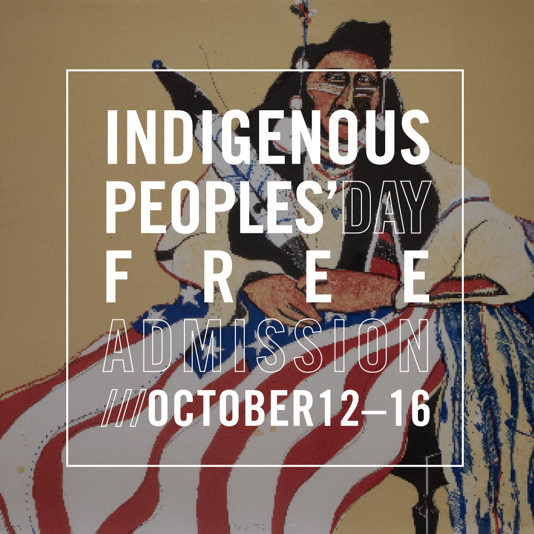 In honor of Indigenous Peoples’ Day, general admission to PhxArt for Indigenous & Native American peoples will be waived from Oct. 12 – 16 during regular Museum hours. Active tribal IDs & CDIB cards are not required for admission. #phxart #indigenouspeoplesday #freeadmission
