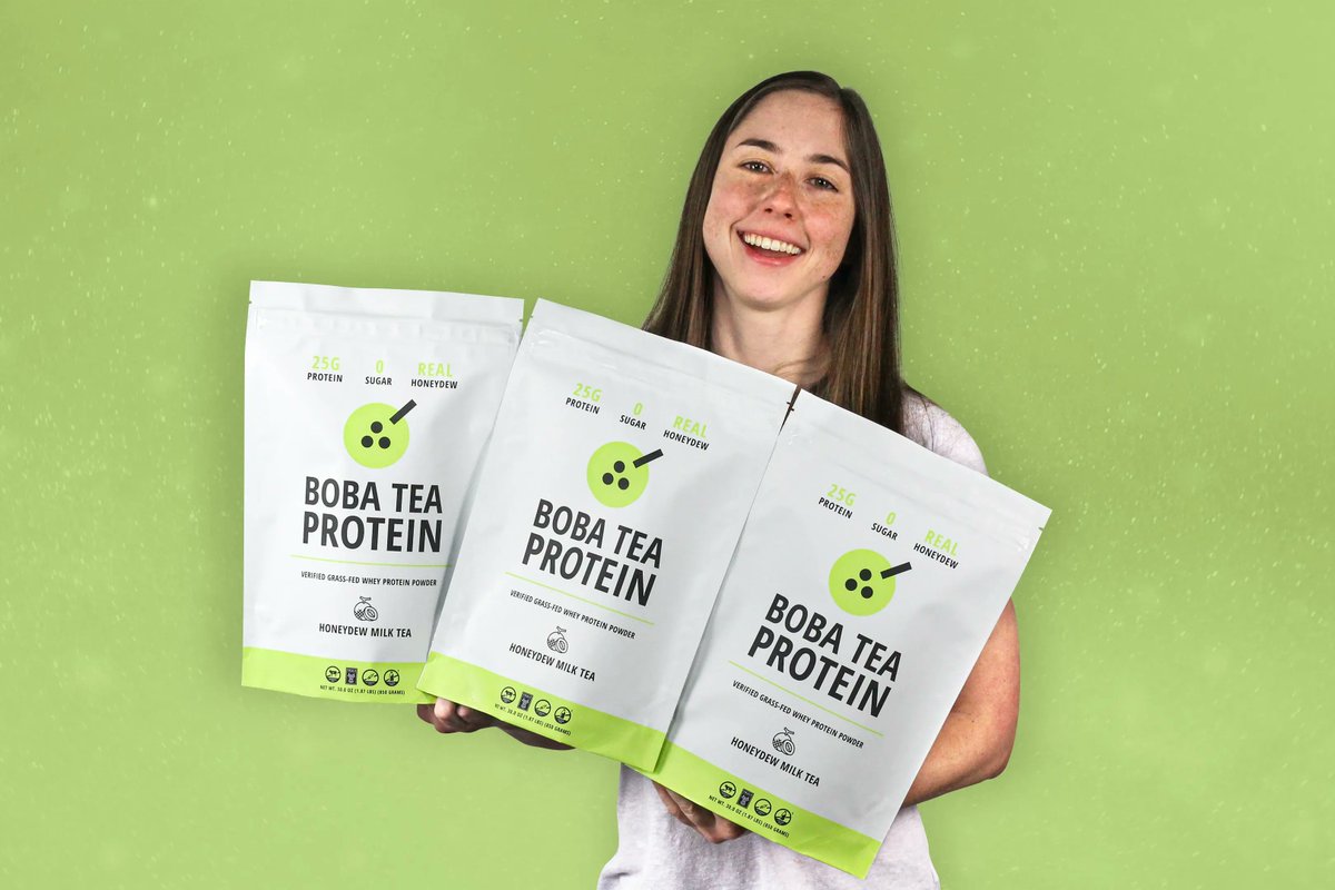 BobaTeaProtein's tweet photo. Honey, dew you want one protein bag or two? Because we're restocking our Honeydew Milk Tea in exactly 5 days!🍈 

We're choosing a winner to receive a $25 gift card to use on this Saturday's launch!

To win:
1️⃣ Like this post
2️⃣ Retweet
3️⃣ Follow @BobaTeaProtein https://t.co/FkQ337enhq