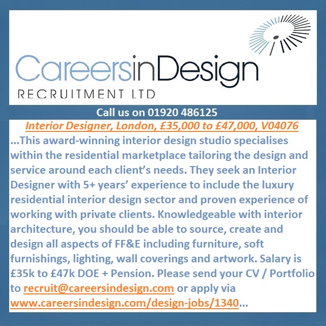 AndyTallentire's tweet photo. A #London based award-winning interior design studio specialising in the residential marketplace seek an Interior Designer. https://t.co/tStVCycxfK #designjobs #interiors #interiordesign #interiordesigner #specifier #interiorarchitecture #londonjobs #jobsinlondon #adobecs #jobs https://t.co/BXPbH25svR