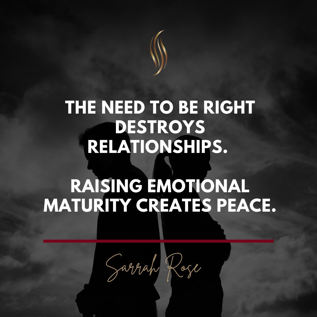 Restoring peace in a relationship is worthwhile, but it can only be done with someone with the emotional maturity to meet you there. 

Emotional maturity can be learned and is beneficial to all relationships in your life.