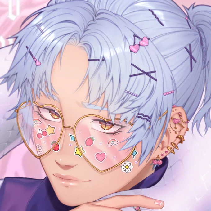 Please rt if you see this I spent forever on it and I'm so happy with it QwQ Here's some zoomes too cause there's a lot of little details I added 