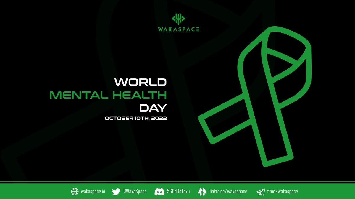 Wakaspace support World Mental Health day! 
We believe that games can be a fun and supportive way to cope with stress and anxiety.
Our NFT gameFi community is a great example of how gaming can bring people together and create positive connections.

#WorldMentalHealthDay