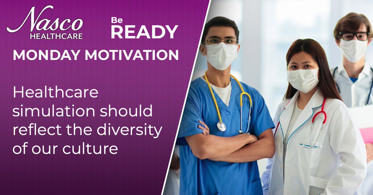 As a company committed to inclusion, Nasco Healthcare believes having simulation products that represent diversity is essential. 

We’re committed to developing solutions that reflect all patients. 

Learn more:
ow.ly/Euhv50HY6C1 

#BeREADY #MondayMotivation #Diversity
