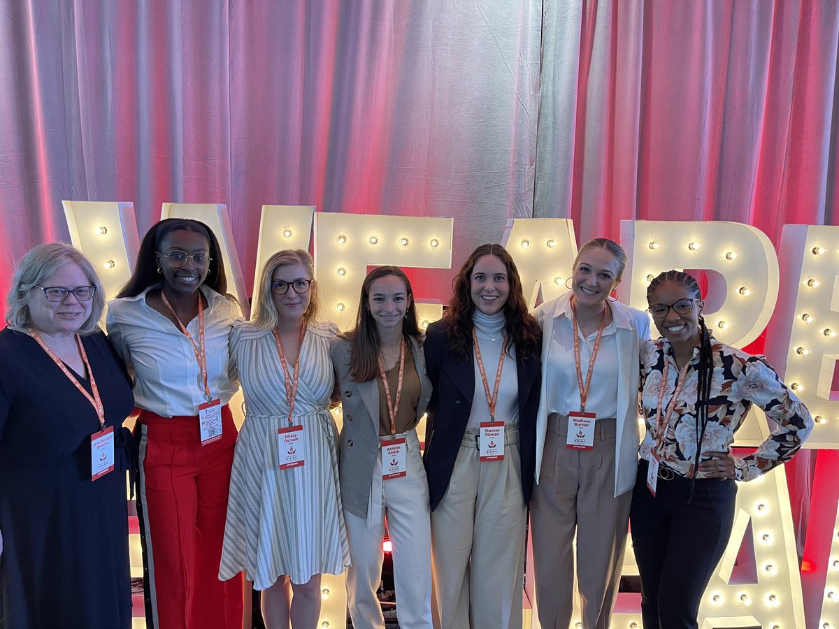 NCAA Leadership Development is on the building and ready to #NCAALearnLead at @WomenLeadersCS ! 

Love these amazing #WomenLeadersInCollegeSports 

#PhoenIXRising #WeAreWomenLeaders