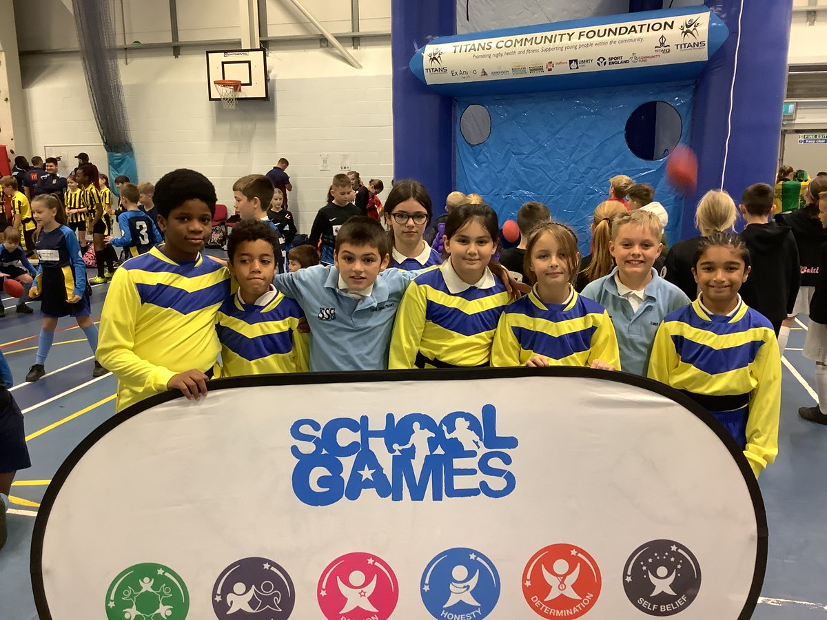 DeneSport's tweet photo. We had a fantastic morning at the @YourSchoolGames Tag Rugby competition with @RotherhamRugby. I'm so proud of all the team for how they worked together and, for most of them, tried a new sport. https://t.co/hna2RgdOXB