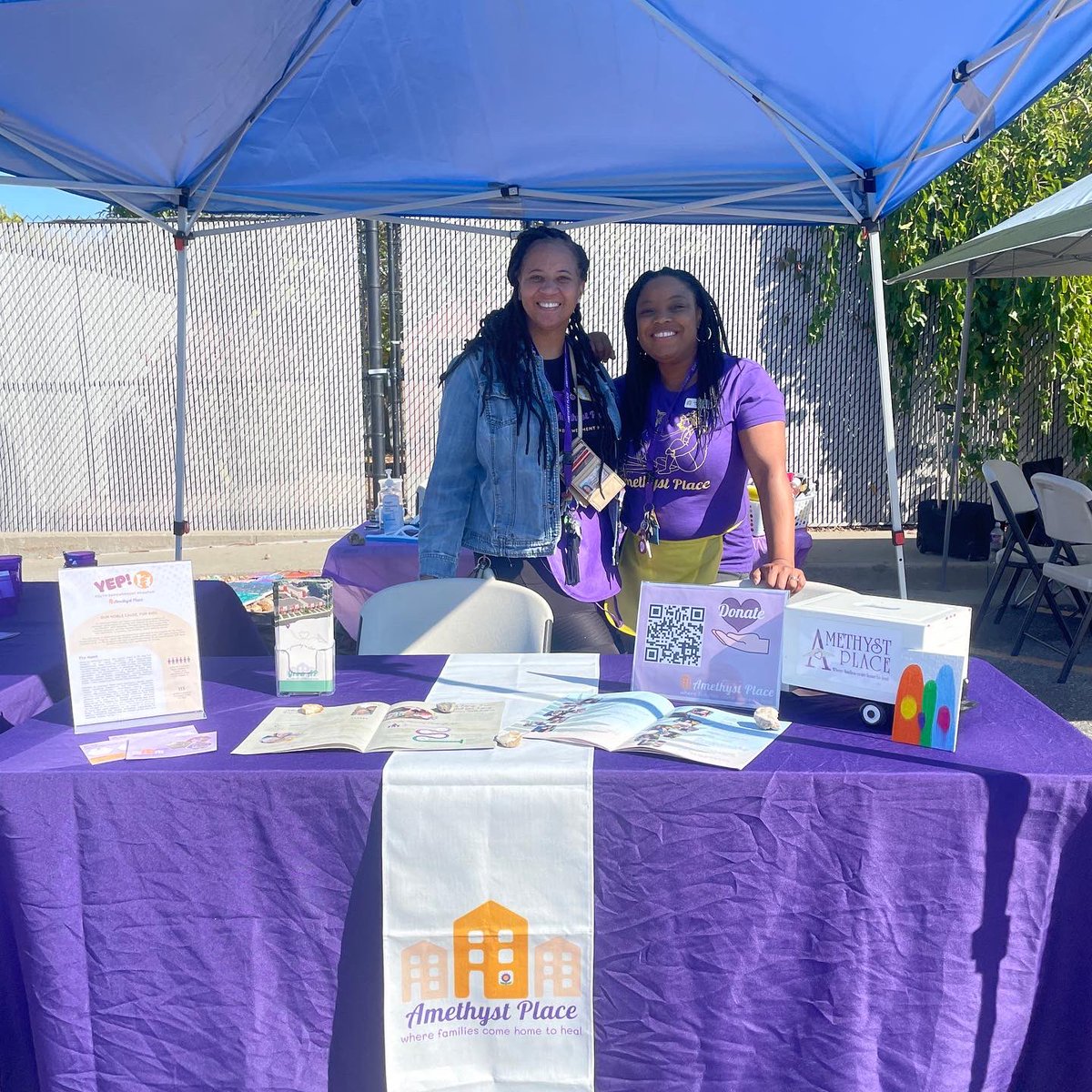 AmethystPlace's tweet photo. We had a blast at @troostapalooza 🎉

Families stopped by our table to make #ArtForAmethyst 

When new kids move in to AP they’ll walk into their new home with this beautiful art on their wall. 

Thank you to everyone who stopped by and shared their time and creativity with us 💜 https://t.co/sPSBvMXKLZ