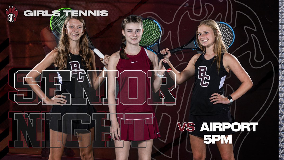 BCBearcatSports's tweet photo. Celebrating our SENIOR Lady Bearcats on the tennis courts tonight…  Come out and support at 5PM https://t.co/DrdvdCMdP3