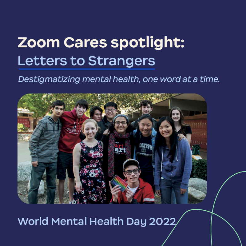 Zoom's tweet photo. Today is #WorldMentalHealthDay, so we wanted to spotlight some of the amazing mental health organizations we have the honor of supporting through our social impact arm, Zoom Cares. 💙

Let’s start with this quote from @l2smentalhealth. Read more: https://t.co/kivYivWlFq