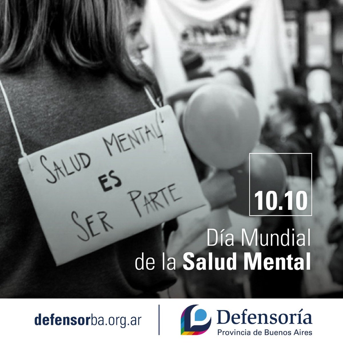 adicciones_y's tweet photo. En el #DiaMundialdelaSaludMental quienes integramos el Observatorio de Adicciones y Consumos Problemáticos de la @defensoriaPBA abogamos por la promoción y el cumplimiento efectivo de los derechos a la salud integral, educación y acceso a tratamientos https://t.co/TiXXhoKhEk