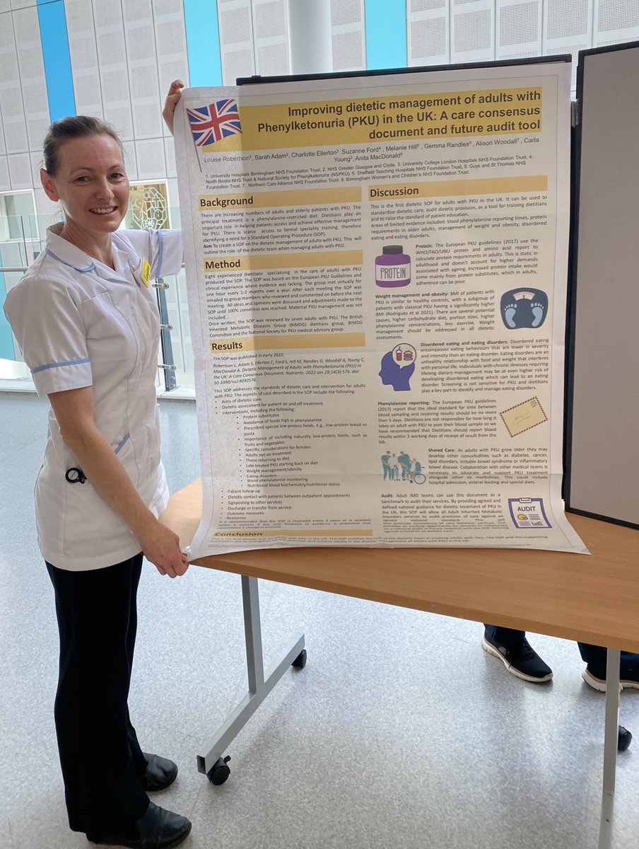 Our SOP PKU poster makes another appearance, this time in Birmingham for the <a href="/UHBTherapy/">UHB Therapy Services</a> AHP event!
<a href="/NSPKU/">NSPKU</a> <a href="/metabolicmel/">melanie</a>