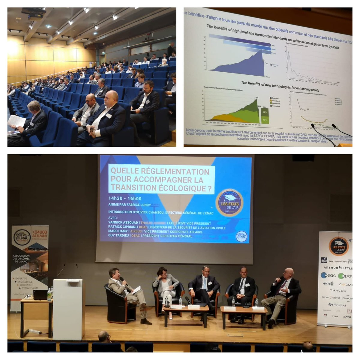 ENAC_Alumni's tweet photo. Le 14/09, ENAC Alumni a organisé la 3ème édition des Etats de l’Air, une journée de conférences sans équivalent avec l’intervention de personnalités, d’experts et de grands décideurs du domaine de l’aérien et de l’aéronautique.
En résumé : https://t.co/YEq920eI1V https://t.co/TUIcS6EofU