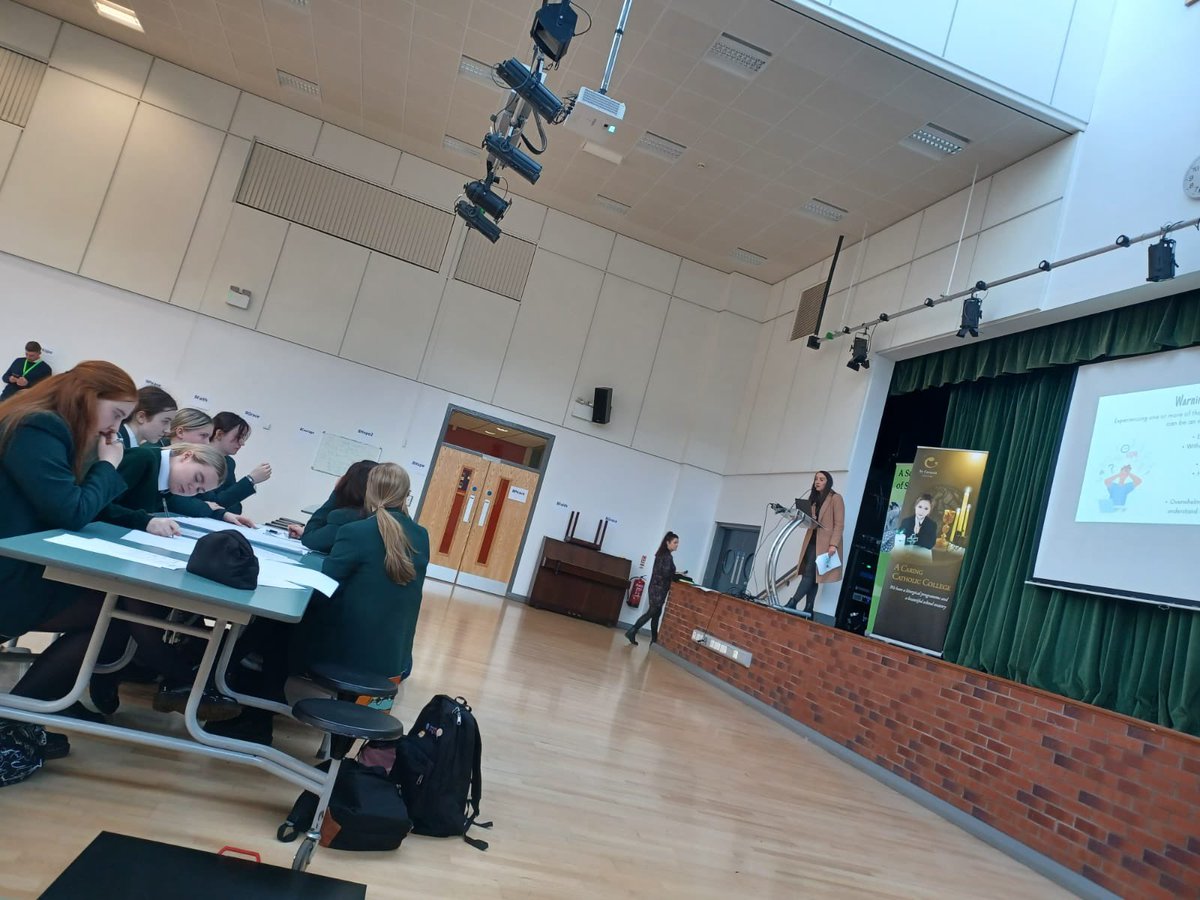StCeciliasDerry's tweet photo. WORLD MENTAL HEALTH DAY 2022
Thank you to @BBHealthForum for delivering workshops and our own staff for speaking to all our pupils today and throughout this week. We are fortunate to have a team dedicated to working with our pupils on this issue in school. ๐๐ https://t.co/Arr1AYYPjl