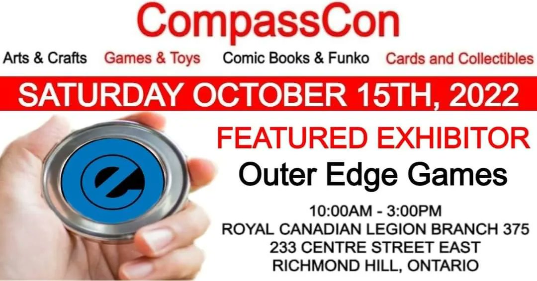 can_geek's tweet photo. #CompassCon: #RichmondHill is only five days away!! Be sure to come out and visit our incredible lineup of Exhibitors including: Outer Edge Games and Kesu 3D Creations 🙂
#boardgames #comics #3dprinted
#events #vendor #Ontario #Canada https://t.co/u7wsrahrVJ