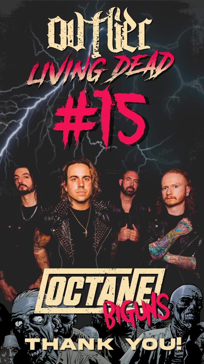 JAlfano73's tweet photo. Keep up the great work, #Outliers! @SXMOctane, we want more spins of @ovtlierband #LivingDead this week so we can build on the #15 #biguns spot. @josemangin @CiBabs @shannongunz #SXMOctane #Octane #OctaneAccelerator #HardRock #NewRock #NewMusic #Biguns #Ovtlier https://t.co/X963MNXqnH