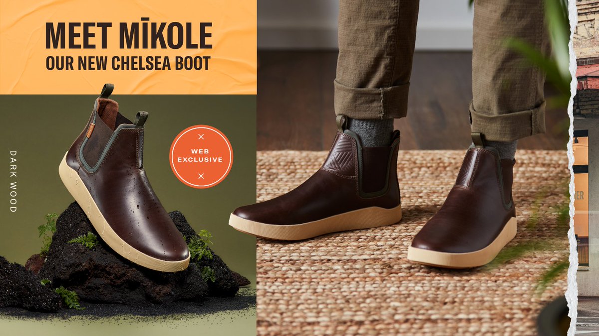 OluKai's tweet image. Meet Mīkole: The Men's #ChelseaBoot that's not afraid to get a little dirty. We took this timeless silhouette and adjusted it for the island lifestyle so you can take them on any terrain or temperature effortlessly. #OluKai #AnywhereAloha
⁣
Shop Now: bit.ly/3RIoFXB