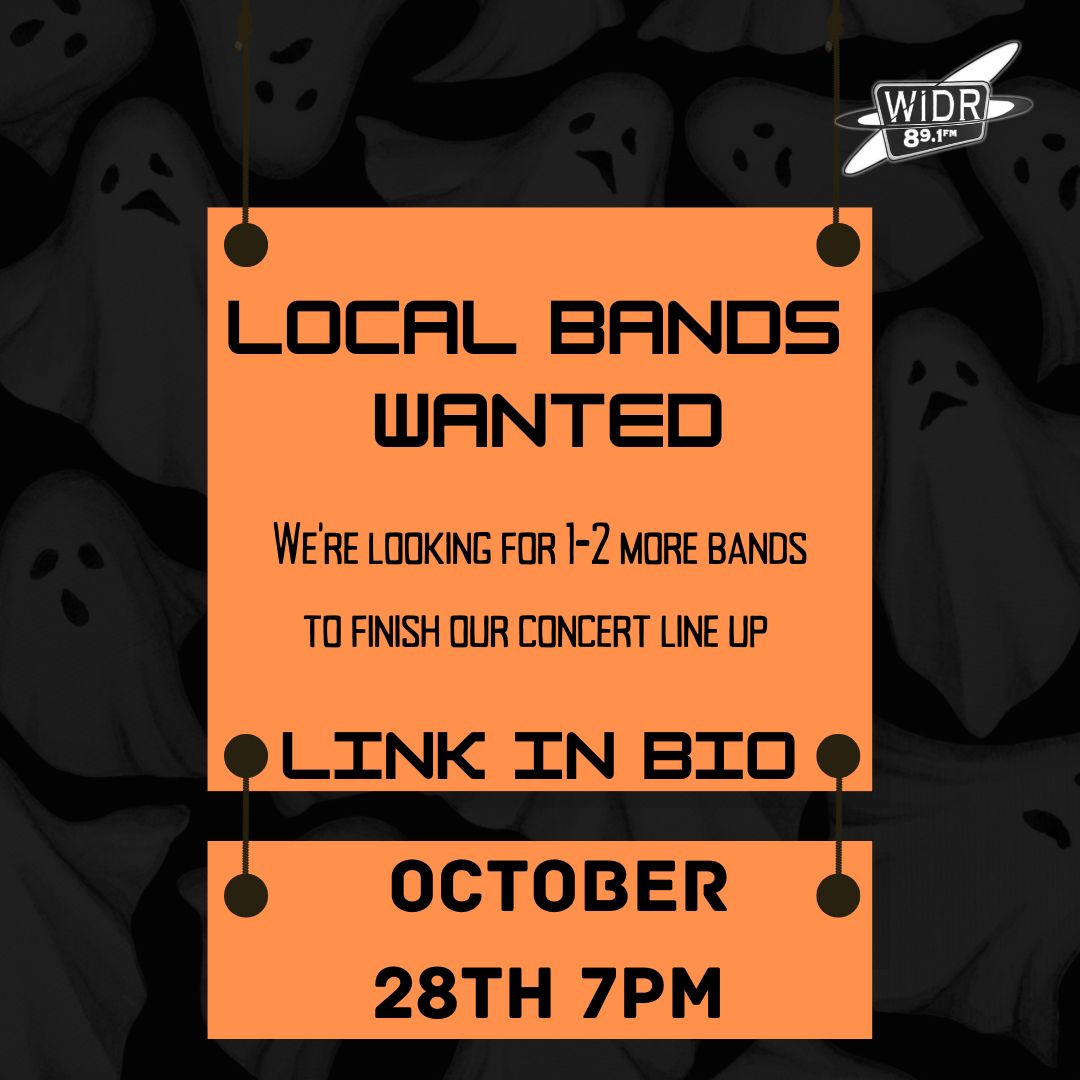Local Kalamazoo bands needed for our first concert of the year! Link in Bio to submit your band!