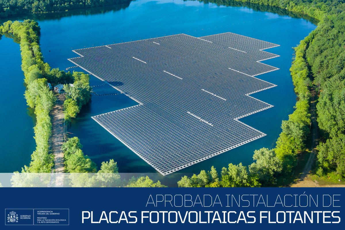 mitecogob's tweet photo. 📢El Consejo Nacional del Agua refrenda la instalación de plantas fotovoltaicas flotantes en embalses de dominio público hidráulico💧

✅Aprobado la modificación del Reglamento de Dominio Público Hidráulico 
✅Declaradas 67 nuevas reservas fluviales

+info https://t.co/gqOWApsJxb https://t.co/xiGN7N5CEc
